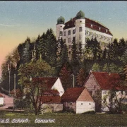 AK Mühlheim, Schloss Mühlheim, Kapelle, Häuser, ungelaufen