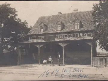 AK Nürnberg, Gaststätte Herrnhütte, Leonhard und Christian Erkel, ungelaufen-datiert 1917