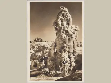 AK Schreiberhau, Reifträgerbaude im Winter, Riesengebirge, gelaufen 1932