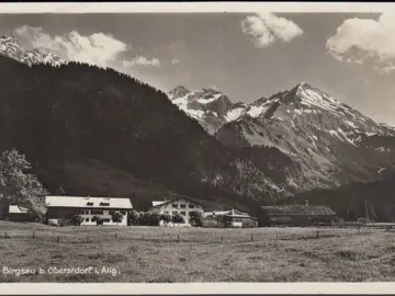 AK Birgsau, Dorfansicht, gelaufen 1933