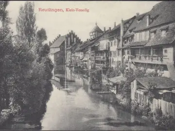 AK Reutlingen, Klein Venedig, ungelaufen-datiert 1912