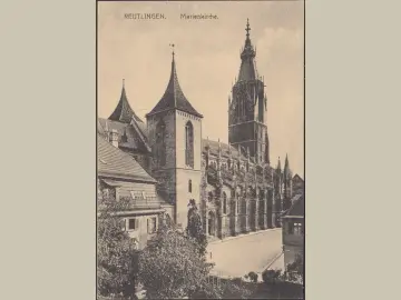 AK Reutlingen, Marienkirche, ungelaufen-datiert 1912