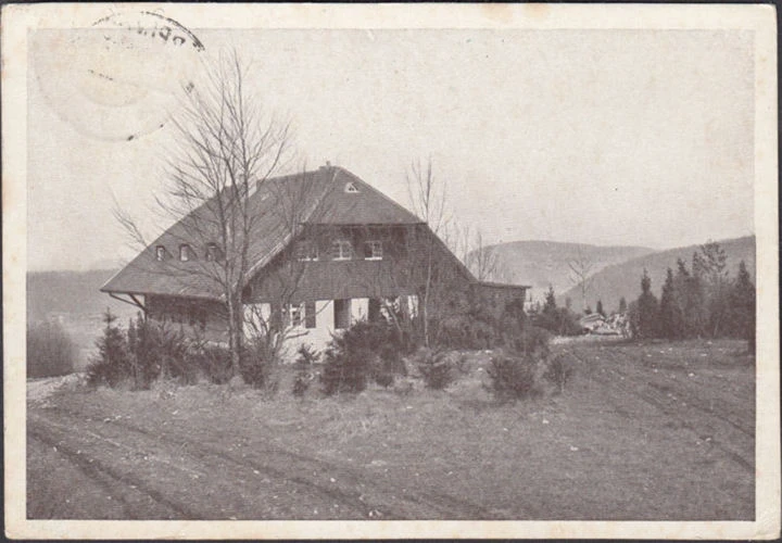 AK Schlat, Wasserberghaus, Jugendherberge, gelaufen 1929