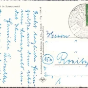 AK Schömberg, Fliegeraufnahme, Stadtansicht, gelaufen 1958