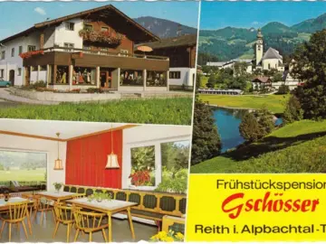 AK Reith im Alpbachtal, Frühstückspension Gschösser, gelaufen